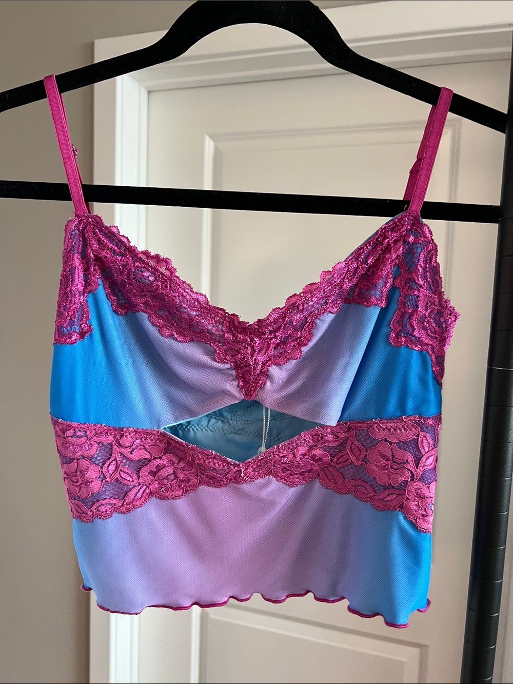 TIGER MIST Fairy Core Mermaid Ombre Cut Out Cropped Tanks size Medium